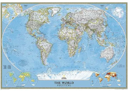 National Geographic World Classic Map