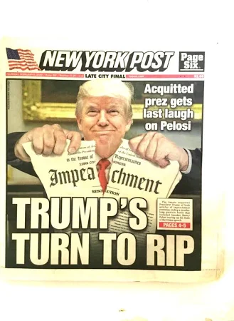 York Post Newspaper:trump: Trumps Turn To Rip3/6/20