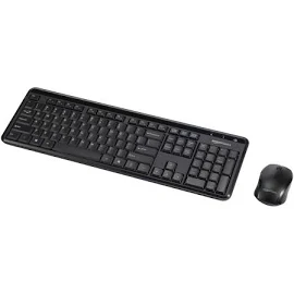 Amazonbasics Wireless Computer Keyboard and Mouse Combo - Quiet and Compact - US Layout (QWERTY)