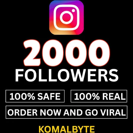 2000+ Real Instagram Followers | 100% Safe & Permanent | Instant + Bonus Gift | Organic Engagement Boost