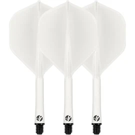 Shot Flight Deck System Std White Darts Flights