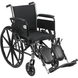 Drive Cruiser III Light Weight Wheelchair Flip Back Full Arms