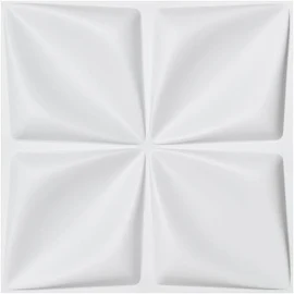 Art3d 3D Wall Panels PVC Butterfly Design (32 Sq.Ft) - White