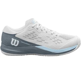 Wilson Women's Rush Pro Ace Pickler White/Stormy Weather/Baby Blue / 9.5