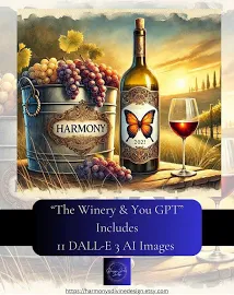 The Winery & You A Personal GPT and Prompts with Images. | Includes recipes and wine suggestions, and so much more. | Must have ChatGPT 4