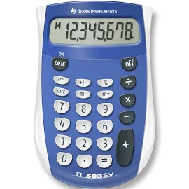 Texas Instruments - Ti-503sv Pocket Calculator, 8