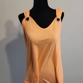 Temu Tops | Summer Tank Top | Color: Orange | Size: 14 | Edithgaspar738's Closet