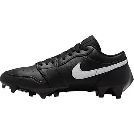 Jordan 1 Low TD Black/White Men's Football Cleat Shoes, Size: 13