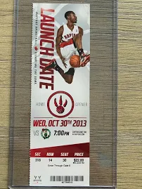 2013 Boston Celtics Toronto Raptors 10/30 Ticket Stub Home Opener Brad