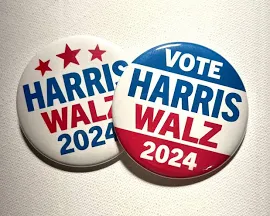 Kamala Harris Tim Walz 2024 Buttons