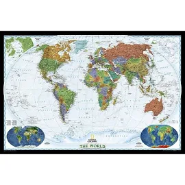 World Decorator, Laminated: Wall Maps World