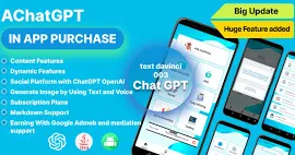 AChatGPT: ChatGPT App | AI Content Writer | Image Generator | ChatGPT | Native Android App | OpenAI