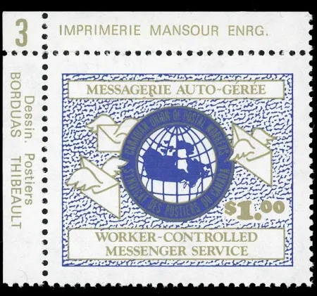 Canada Postal Strike Post - Messagerie Auto-gérée 1975 Single