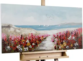 KunstLoft Acryl Gemälde 'Jardin de PLAYA' 100x50cm | Bild handgemalt