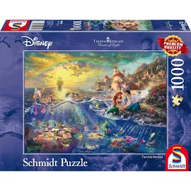 Schmidt Spiele Thomas Kinkade - Disney Kleine Meerjungfrau, Arielle 1000 Teile Puzzle