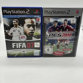 Sony Ps2 Playstation 2 Fifa 07/ Pes 2010 In Ovp