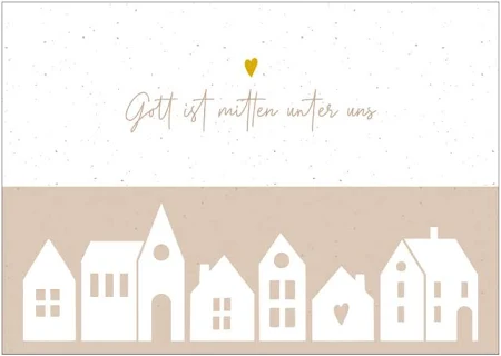 Postkarte Häuser - Karten