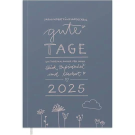 Eine der Guten Terminkalender A5 365 Gute Tage Kalender 2024 Tagesplaner mit Leseband für