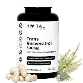 Hivital Resveratrol 500 MG 90 Vegan Capsules