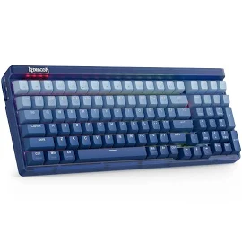 Redragon K656 Pro 3-Mode Kabellose RGB Gaming Tastatur, 100 Tasten Mechanische Tastatur mit transluzentem Board, Hot-Swappable Sockel,