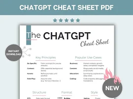 ChatGPT Spickzettel PDF: Einfache Prompts, Tipps & Tricks, Prompt-Technik-Techniken, AI Tools Guide