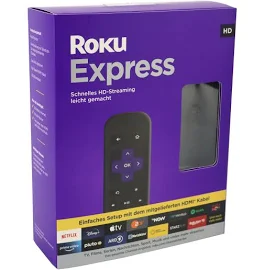 Roku Express HD, Streaming Media Player, Schwarz