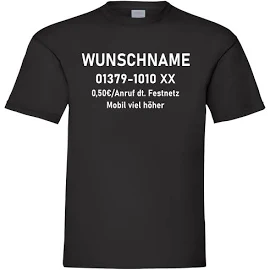 T-shirt Dschungelcamp | Wunschname + Telefonnummer | Dschungel Shirt |