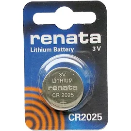 Renata CR2025 3V Lithium Knopfzelle Uhrenbatterie DL2025, ECR 2025, BR 2025 (5 x CR 2025)