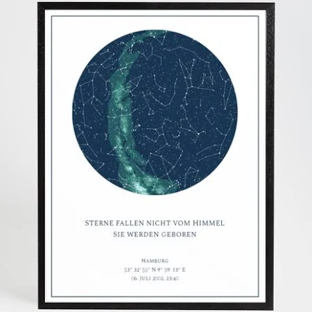 momenterie Sternenhimmel als Geschenk zum 20. Geburtstag