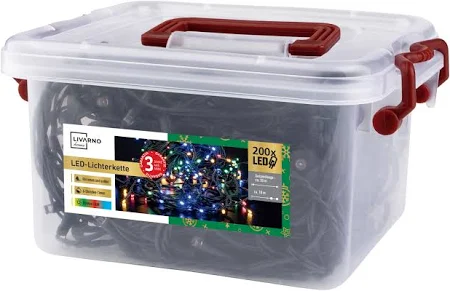 Livarno home Lichterkette mit 200 LEDs Bunt