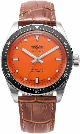 Vulcain Skindiver Nautique Brown