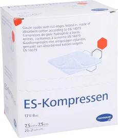 ES-Kompressen, steril 7.5 x 7.5cm