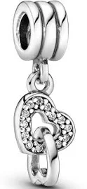 Pandora 791242CZ Charm-Anhänger Verschlungene Herzen