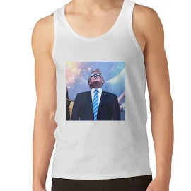 Trump Eclipse Retrowave Donald Trump Unisex-Tanktop