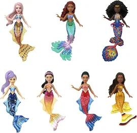 Mattel The Little Mermaid Set mit 7ks Little Dolls: Die Kleine Meerjungfrau