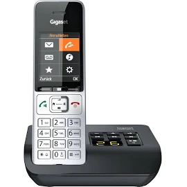 Gigaset Comfort 500A , Telefon, schwarz, Silber