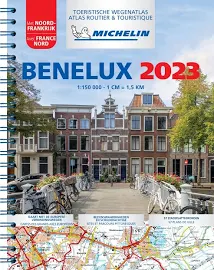 Michelin Straßenatlas Benelux mit Spiralbindung