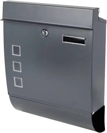 Livarno Home Briefkasten, für Formate bis C4 (Grau) - B-Ware neuwertig