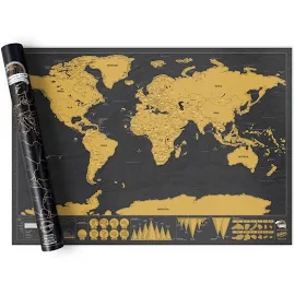 Scratch Map Travel Deluxe Edition Weltkarte