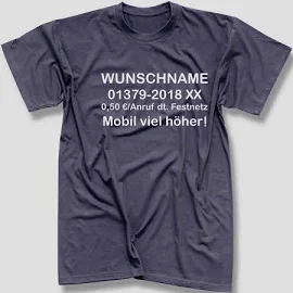 T-shirt Dschungelcamp Wunschname Telefonnummer Kostüm Jga 13 Farben