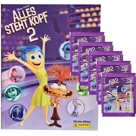 Panini Alles Steht Kopf 2 Sammelsticker / 1x Sammelalbum inkl. 5x Stickertüten