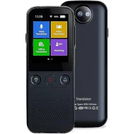 Ddyyhe Sprache Voice Translator Gerät Portable Smart Translator 2-Wege online 137 Sprachen Echtzeit - B