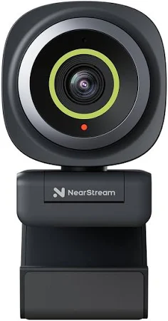 NearStream 2K Webcam für PC,Autofokus Webcam mit Mikrofon,Rauschunterdrückung,Software Steuerung,Einstellbares FOV,Plug and Play,Ultra kompakte Web