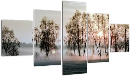 Bild auf Leinwand - Nasskaltes Wetter am Morgen