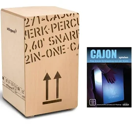 Schlagwerk CP 404 Snare Cajon Large Set Cajon Basics Lehrbuch CD Percussion