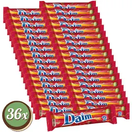 Daim 2er Riegel - 56g - Schokoladenriegel mit Knackigem karamell 36 x 56g