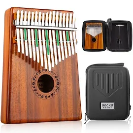 Gecko Kalimba 17-Tasten-Klavier mit hohlem Daumen, klassisches Akazienholz-Fingerklavier K17K, K17 K