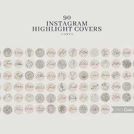 90 Instagram Highlight Covers| Minimalist Instagram Covers| Words Instagram Icons| Neutrale Icons für Instagram| Boho Instagram Story Covers