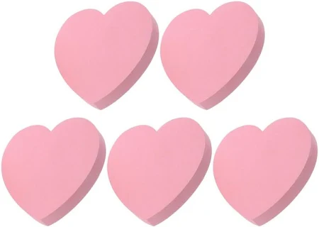HORIALENCE 500 Blatt Selbstklebende Notizblöcke für Nachrichten Erinnerungen Süße Herzförmige Memo Pads für Zuhause Büro und Schule