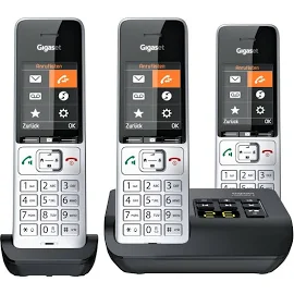 Gigaset Comfort 500A Trio, Telefon, Schwarz